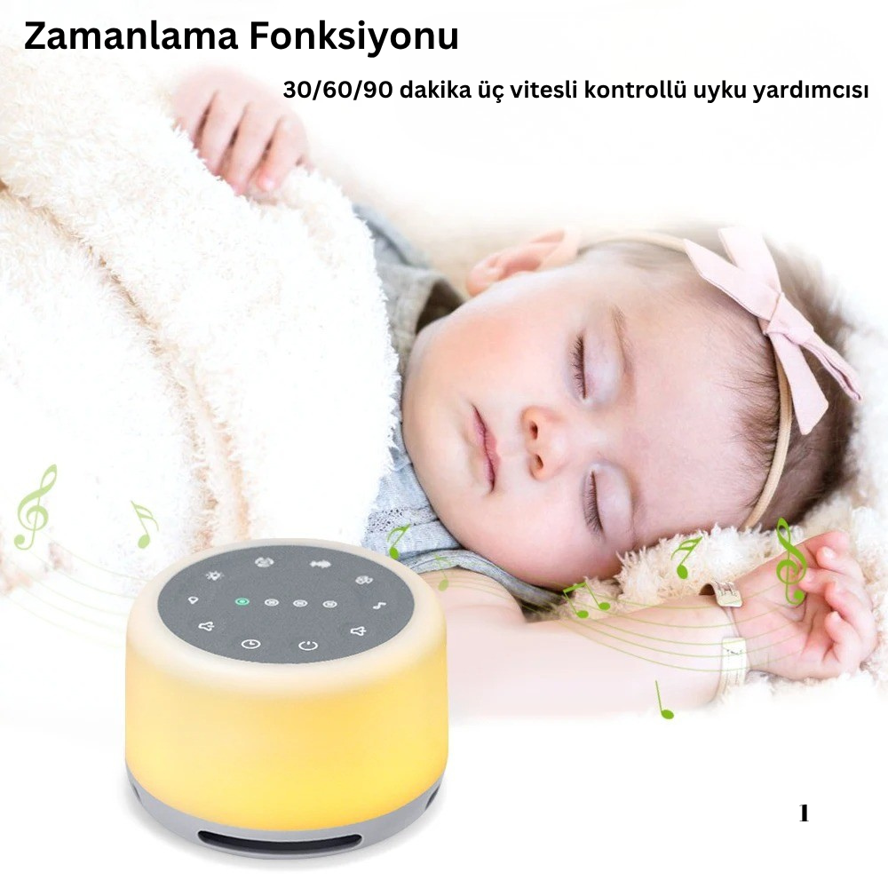 Lunora™ Beyaz Gürültü Bebek Hoparlörü